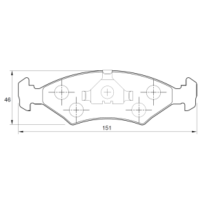 Toyota Corolla 1.3 L 2E 4 Cyl 1295 Eng 1985-1988 Front Brake Pads