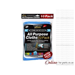 SHIELD 10 Pack Microfibre All Purpose Cloths