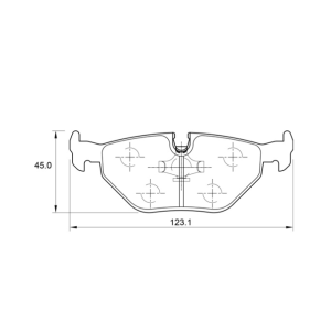 Rover 75 2.5 V6 25K4F 24V 130KW 01-05 Rear Brake Pads