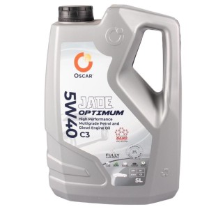 Oscar Jade Optimum SAE 5W40 5 Litre ACEA C3 Fully Synthetic Engine Oil